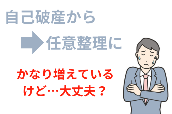 自己破産から任意整理へ変更する場合の利息