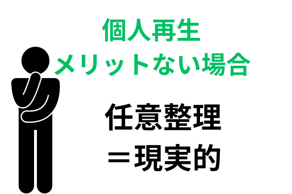 個人再生のメリットがない場合の解決策