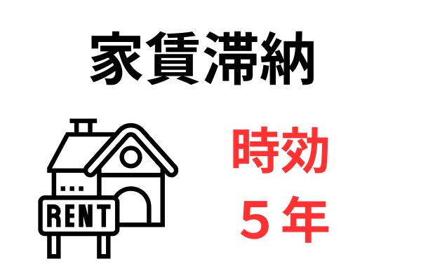 滞納している家賃の時効は５年