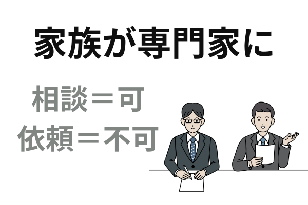 家族が専門家に相談することはできる