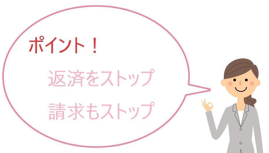 自己破産を依頼すると返済はストップする