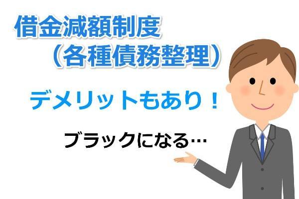 借金減額制度のデメリット