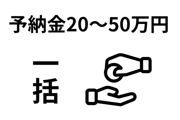 予納金は原則一括払い