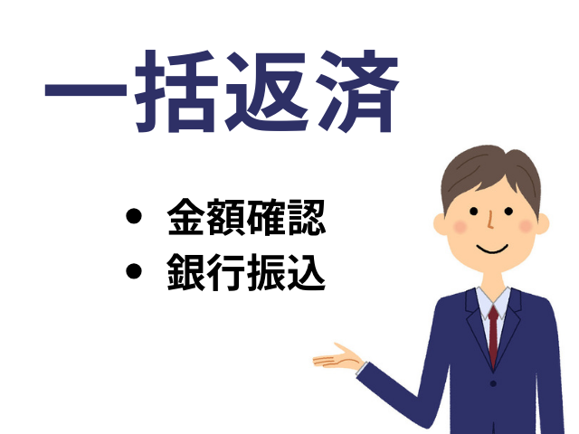 一括返済の方法