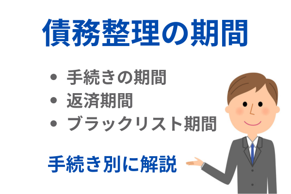 債務整理にかかる期間はどれくらい目安を紹介