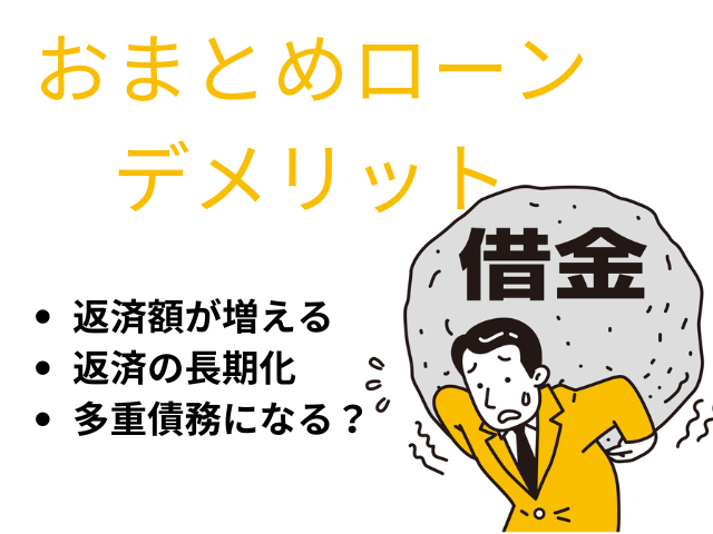 おまとめローンのデメリット