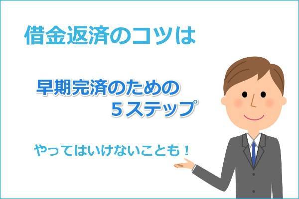 借金返済のコツは？返済方法や返済額の見直しで早期完済できる！