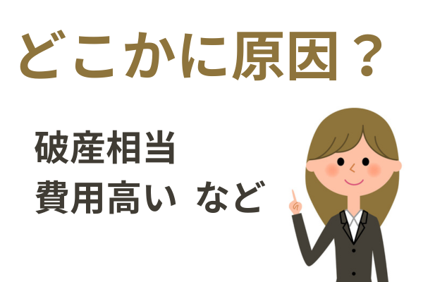 任意整理の費用が払えないのはどこかに問題がある