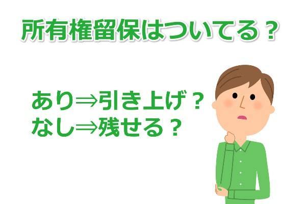 所有権留保の有無で結論が変わる
