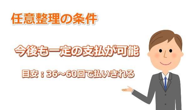 任意整理できる人の条件