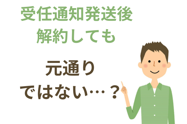 受任通知送付後の注意点