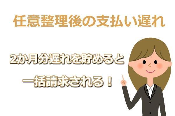 任意整理後に支払いを遅れたら