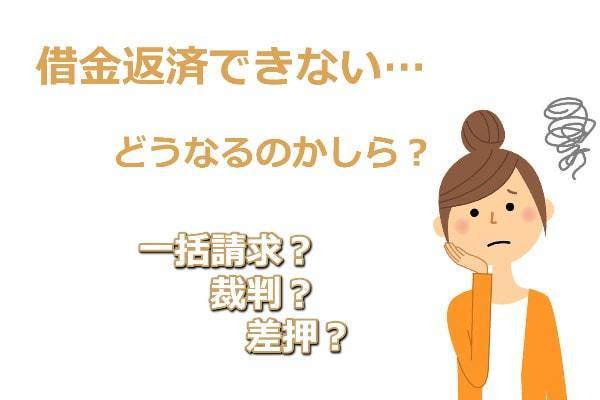 借金返済できない(返せないとどうなる？)