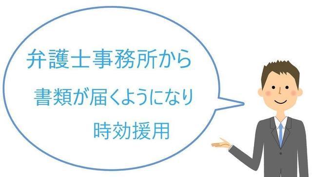 引田弁護士事務所から書類が届くようになり時効援用