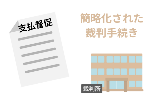支払督促は簡略化された裁判手続き