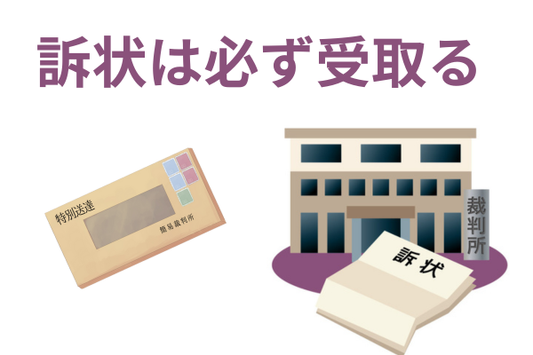 訴状は必ず受け取る