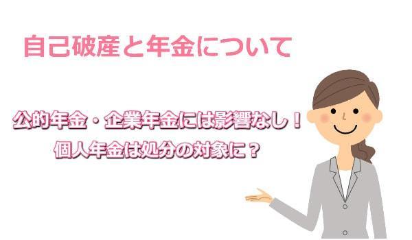 自己破産と年金について