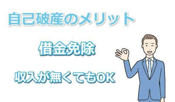 自己破産のメリットを紹介