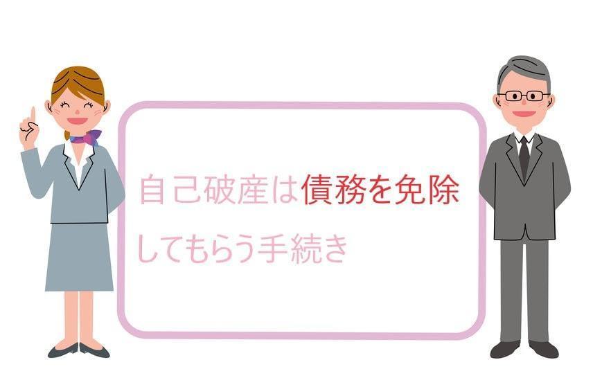 自己破産とは債務を免除してもらう手続き