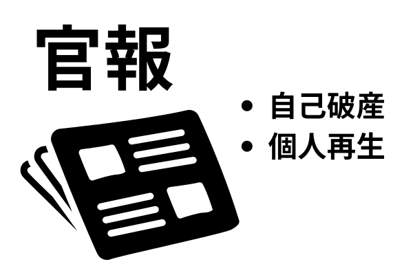 官報に掲載される