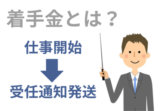 着手とは受任通知発送
