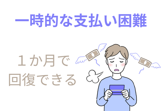 一時的な支払い困難な状況