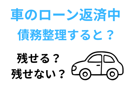 車のローンを債務整理するとどうなる