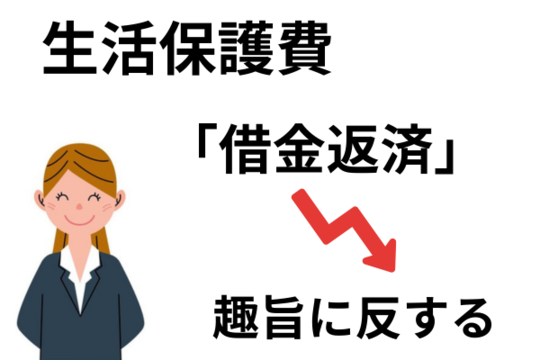 生活保護費で借金返済は趣旨に反する