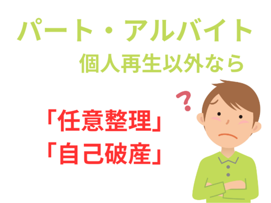 パート・アルバイトで個人再生ができない場合の解決法