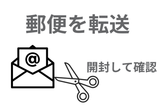 管財人に郵便物が転送される