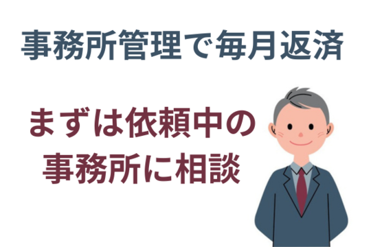 まずは依頼中の事務所に相談