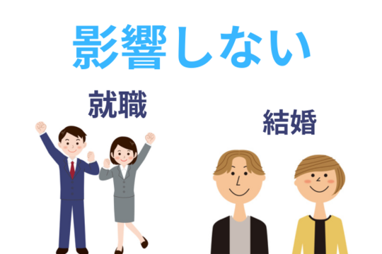 子供の就職・結婚には影響しない