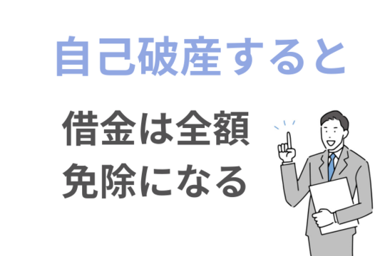 自己破産をすると借金は全額免除になる