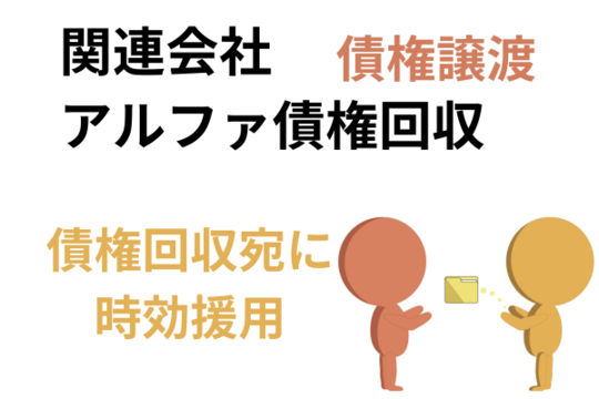 アルファ債権回収に債権譲渡されていることも