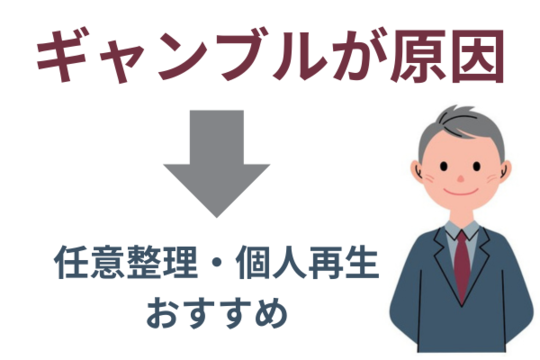 ギャンブル原因なら任意整理か個人再生