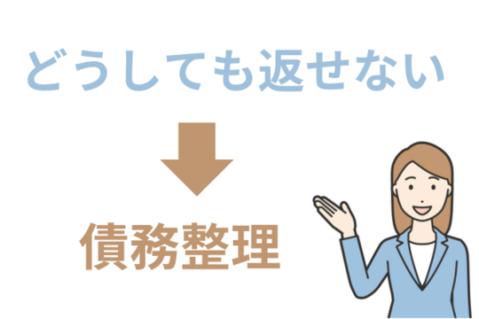 どうしても返せないから債務整理する