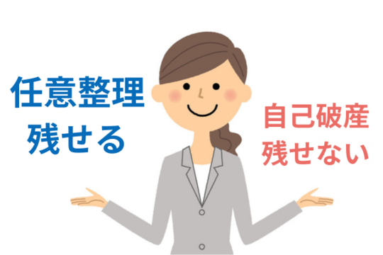 任意整理は財産を残せる