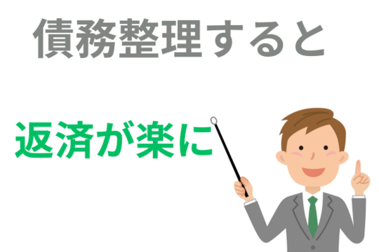 債務整理すると返済が楽になる