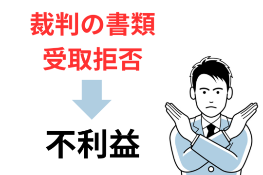 裁判の書類を受取拒否はしてはいけない